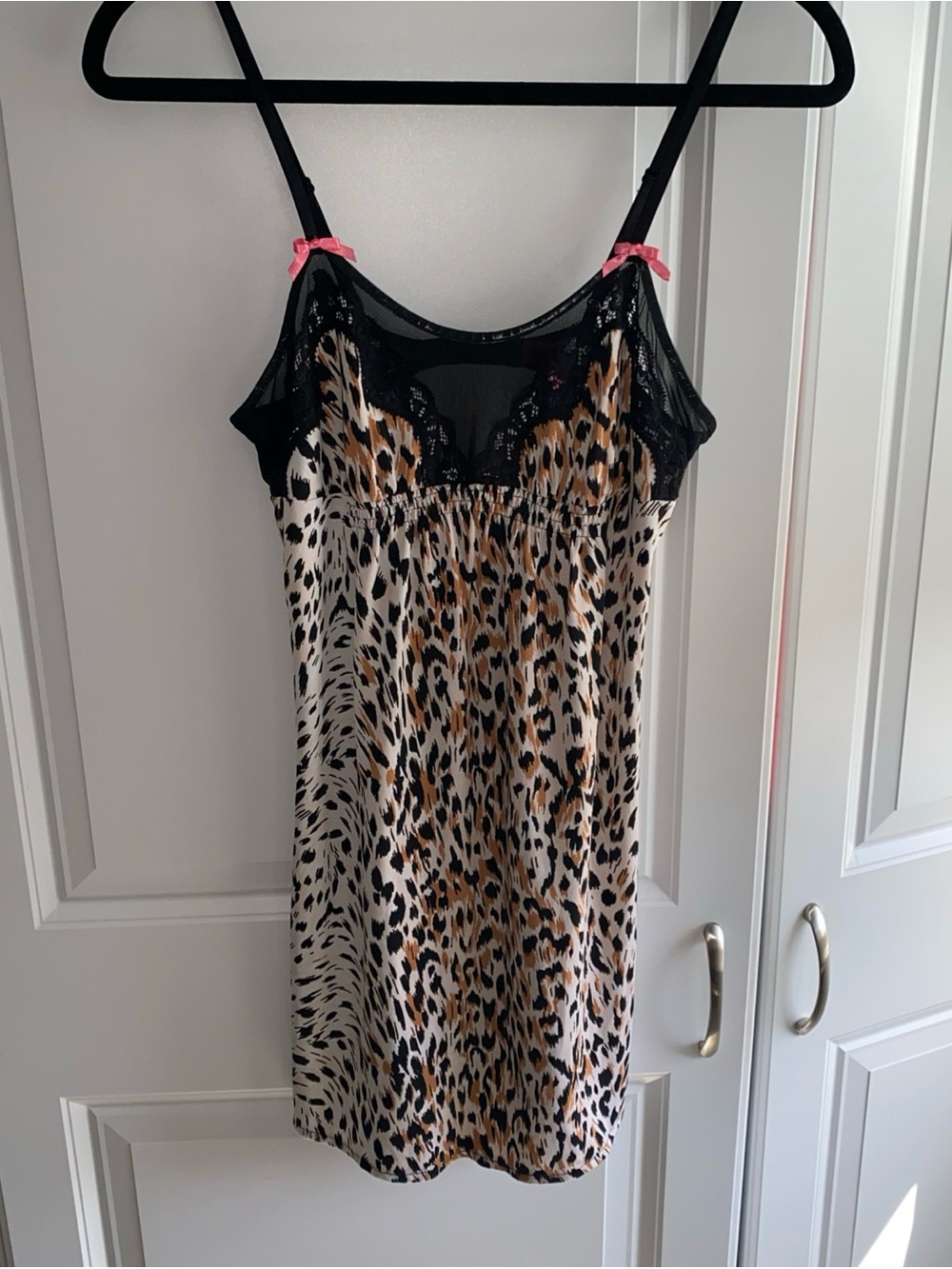 Betsey Johnson Intimates Y2k Vintage Slip Dress Medium Animal Printo